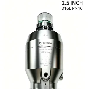 2.5 Inch SUS316L Pneumatic Tri-Clamp Diaphragm Valve CIP SIP Sterilizable Position Feedback Pharmaceutical Food