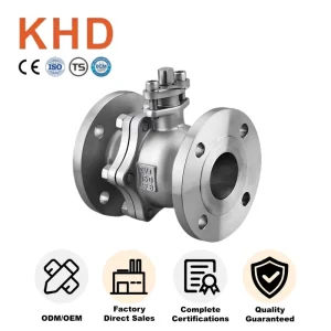 2.5in High Temperature Manual Electric Ball Valve Stainless Steel Flanged Steam-Resistant Ball Valve