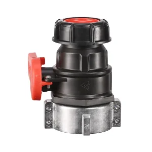2.95″ Coarse Thread IBC Adapter S75x6 75 mm NPT DN50 Heavy Duty Tote Tank Drain Ball Valve Connector Replacement for IBC Tote