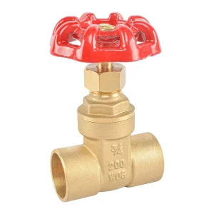 200WOG Brass Gate Valve Solder Welded Gate Valve 3/4 Inch Brass Forged Body Brass or Bronze Colour