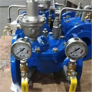 200X PN16 DN100 DN500 Diaphragm Copper Pilot Blue Epoxy 250μm Pressure Valve