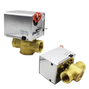 220V 24V 12V Motorized Zone Valve with Electric Actuator for FCU Water Control