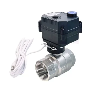 24V DC Electric Actuator-Controlled Non-Return Ball Valve for Thermostat Water Leakage Detection System
