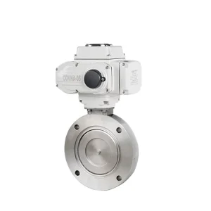 24V DC Electric Butterfly Valve DN50 2 inch Stainless Steel 316 with Actuator Motorized Butterfly Valve