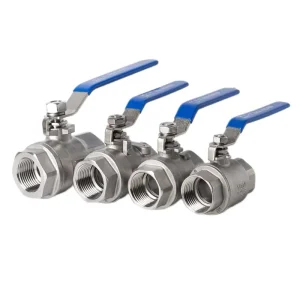 2PC Stainless Steel Ball Valve 1000WOG Full Port Threaded SS304 SS316 Manual Handle Water Oil Gas OEM ISO9001 CE