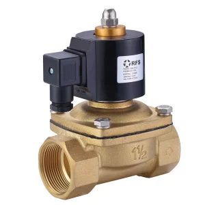 2W Series 2 Way 12 Volt 24 Volt Stainless Steel Brass Electric Water Air Valve Electric Water Solenoid Valve