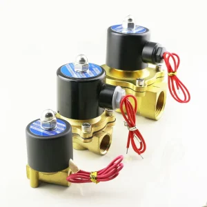 2W Series Normally Closed Brass Body Solenoid Water Valve AC220V AC110V 24V 12V