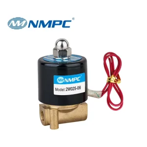 2W025 08 Brass Body Electric Solenoid Control Valves DC12V Medium Pressure Mini Solenoid Valve
