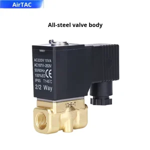 2W030-08 2W050-10 2WT030-08 Fluid Control Solenoid Water Valve High Temperature Pilot Structure for Oil and Gas