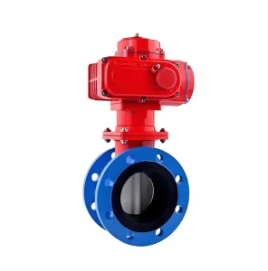 2in10in Explosion proof Electric Hard sealed Three offset Butterfly Valve DC 24VAC 110V 220V 380V Standard Intelligent Type