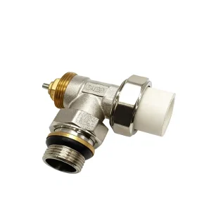 3 4″ Brass Nickel Plated Smart Thermostatic Radiator Valve Angle Type Automatic Temperature Control Water Valve HVAC Hot OEM