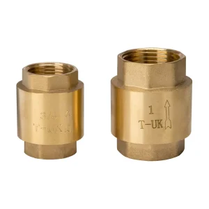 3/4” Factory High Quality Brass Vertical Hydraulic Foot Spring Non-Return Check Valve