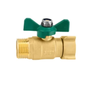 3 4 Inch Brass Garden Hose Shut Off Valve Full Flow Water Shut-Off Connector Equipped with 360 Degree Rotatable Swivel Joint