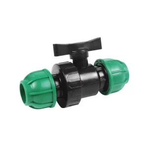 3 4 Inch PP Compression Ball Valve with Zero Leakage Acid Alkali Resistant Corrosion Resistant Smooth Surface Water Supply Valve