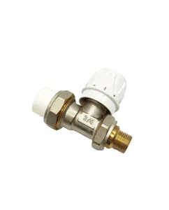3/4-Inch Reducer Brass TRV DN20 PPR Union Connection Manual Thermostatic Valve for Kitchen and Bathroom
