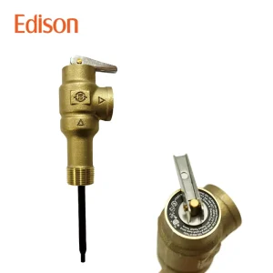 3/4 Inch TP Safety Valve for Water Heater Temperature Pressure Relief Overpressure Overheating Protection for Hotel Office
