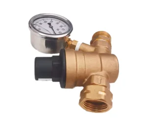 3/4 NH-11.5 Lead-Free Brass Reducing Valve with Pressure Gauge Water Pressure Regulator