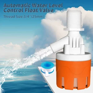 3/4″ Water Tank Float Valve Automatic Factory Direct Sale Water Level Control Float Ball Valve ( Laser Print LOGO OEM BOX )
