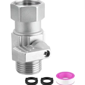 3 4 inch GHT Threaded Water Pipe 360 degree Rotation Stainless Steel Garden Hose Shut off Valve