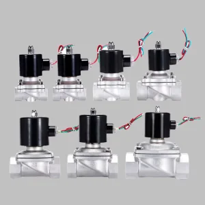 3 8” 1 2″ 3 4″ 1″ Inch Stainless Steel Electric Solenoid Valve 12VDC 24VDC 110VAC 220VAC