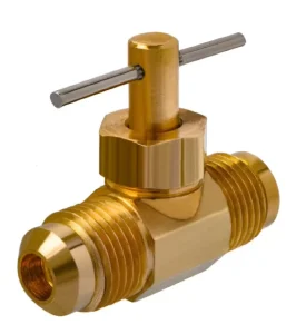 3 8 Flare X 3 8 Flare X 180 Low Pressure Brass Needle Valve Manual Operated Lead Free Zero Leakage for Industrial Water Systems