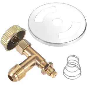 3 8″ Male Swivel Flare Propane Gas Inlet Range Cooking Casting Stove Needle Control Valve Kit. with Damper Spring Holder