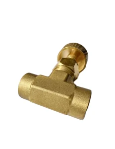 3/8 and 1/2 in Brass Fitting Needle Valve