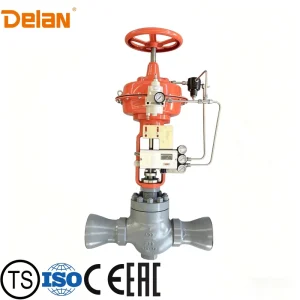 3 Inch 600LB WCB Pneumatic Actuated Flow Control Valve Industrial Globe Regulating Valve