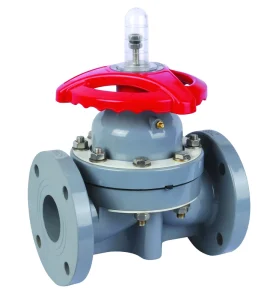 3″ Manual Acid Diaphragm Valve with EPDM+PFA Diaphragm Flange Connection for Wastewater Applications