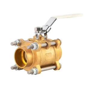 3 Piece Brass Ball Valve 1 2″ to 4″ Threaded Full Port Ball Valve for Gas Water Oil Industrial Piping Systems