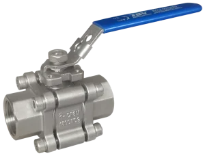 3 Piece Manual OEM Stainless Steel Reduced Port Threaded End Ball Valves