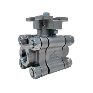 3 Piece Manual Stainless Steel Full Port Threaded End Ball Valves with OEM Customization and PSI Operating Pressure