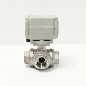 3 Way 3 Position 1/2” Stainless Steel 304 Flow Control Ball Valve