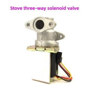 3 Way Built In Gas Stove Solenoid Valve DC 3V Safety Shutoff Zinc Alloy Copper Coil Automatic Universal Parts