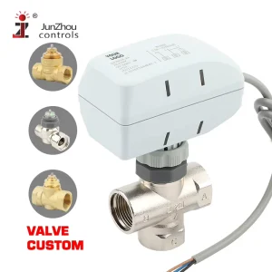 3 Way Electric Control Brass Globe Valve AC220V Home Kitchen Pipe Thread G DN20 Normal Temperature Water ODM Ball Shutoff