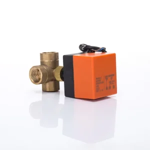3-Way Electric Valve Actuator Motorized Controller Brass Ball Valve DN25