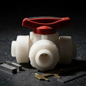 3 Way Inflatable Flow Control Valve PVC CPVC PP PVDF Body Electric Actuator Installable Custom Sizes