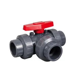 3 Way PVC UPVC Plastic True Union Double Union Flange Ball Valve
