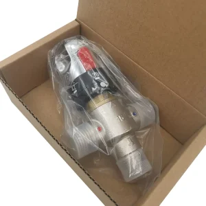 3 Way Pipe Thermostatic Mixing Valve Control for Solar Heater Hot Cold Water Mixer Valve OEM Nickel Plated Brass