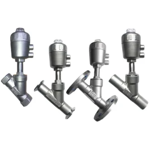 304 316 Sanitary Y-Type Tri-Clamp Pneumatic Steam Automatic Control Globe Angle Seat Valve