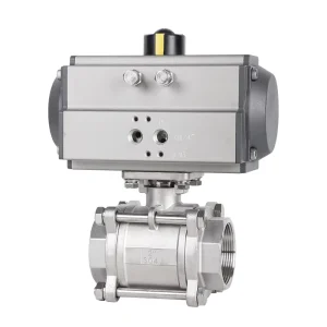 304/316 Stainless Steel CF8/CF8M Ball Valve DN8-100 PN16 Pneumatic Actuator NPT/BSP Thread