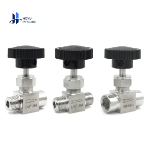 304/316 Stainless Steel Male Thread Integral Bonnet Mini Needle Valve 1/8″ 1/4″ 3/8″ 1/2″ BSP NPT