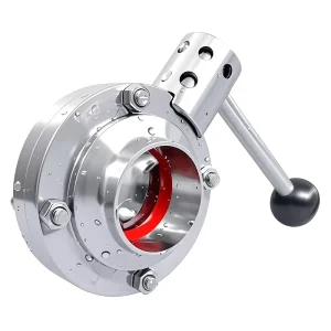 304/316L Stainless Steel Sanitary-Grade Welded 2-way Butterfly Valve Manual Long Handle Food-Grade Butt-Weld for Commercial