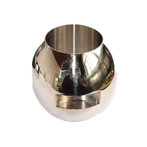 304 Floating Straight Through Adjustable One Piece Stainless Steel V-shaped Balls Valve Ball