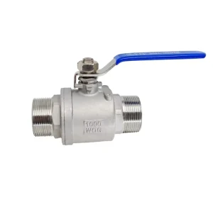 304 Stainless Steel 2 Piece Ball Valve Female Thread DN15 Water Pipe Shut off Valve
