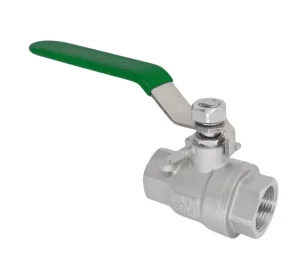 304 Stainless Steel 2-Piece Ball Valve Heavy Duty G Thread DN15 Large Bore High Pressure On-off Valve Gas
