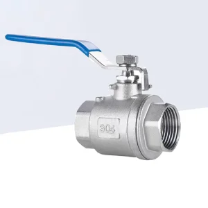 304 Stainless Steel 2-Piece Ball Valve Q11F-16P 3/4″ NPT Female Thread Manual Shut Off Valve