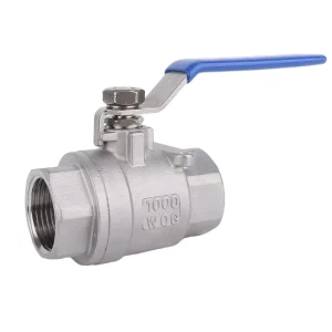 304 Stainless Steel 2PC Female Thread Ball Valve Full Port Forged PT Ball Valve 1000WOG