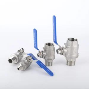 304 Stainless Steel 2PC Female Thread Ball Valve PT Full Port Ball Valve
