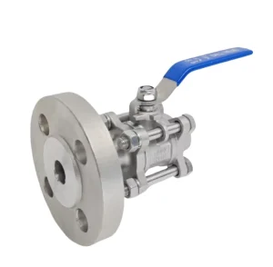 304 Stainless Steel 3-piece Internal Thread Flanged Ball Valve Manual Corrosion Resistant High Temperature Steam DN15 Port Size
